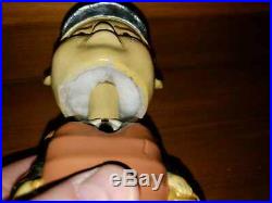 Home Plate Umpire Green Base w Broom Vintage Bobble Head/Bobbing Head/Nodder'62