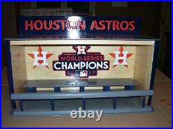 Houston Astros Bobble Head Display Case 2017 World Series with Sliding doors