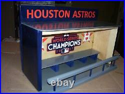 Houston Astros Bobble Head Display Case 2017 World Series with Sliding doors