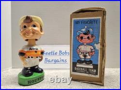 Houston Astros MLB Vintage 1968 Bobblehead Nodder Twins Enterprises With Box