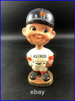 Houston Astros Vintage 1960s Bobble Head withorg box! Astrodome Decal Logo (Gold)