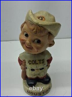 Houston Colts Mini Baseball Bobble Head Rare