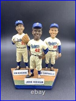 Jackie Robinson, Newcombe, Campanella Statue 2013 SGA See Description