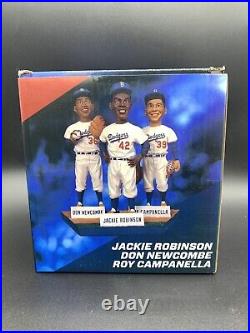 Jackie Robinson, Newcombe, Campanella Statue 2013 SGA See Description