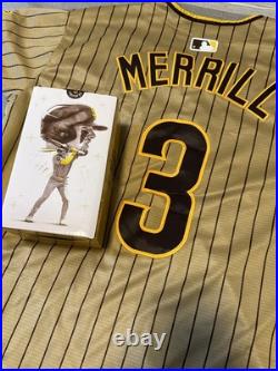 Jackson Merrill Bobblehead And Replica Jersey (XL) San Diego Padres