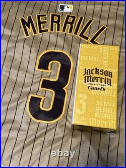 Jackson Merrill Bobblehead And Replica Jersey (XL) San Diego Padres