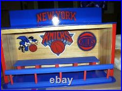 Jalen Brunson Bobble heads New York Knicks display case shipped dis-assembled