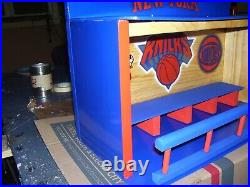 Jalen Brunson Bobble heads New York Knicks display case shipped dis-assembled