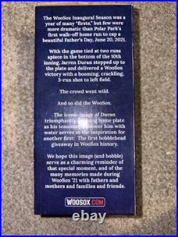 Jarren Duran Bobblehead Boston Worcester Red Sox 2022 with Voice Chip ALL STAR SGA