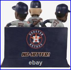 Javier & Neris & Pressly Houston Astros Combined No Hitter Mini Bobblehead Scene