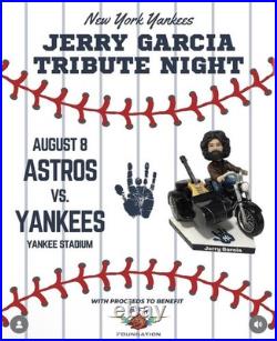 Jerry Garcia Bobblehead 2025 Rex Foundation Grateful Dead New York Yankees Sga