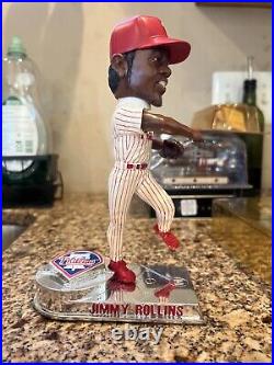 Jimmy Rollins Limited Edition Platinum Series Bobble Head Player Bobble Forever