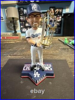 Joe Kelly Dodgers Signed Championship Bobblehead 2020 Ws Champs Inscription Psa