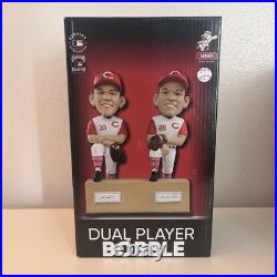 Joe Nuxhall & Wally Post CINCINNATI REDS Hall of Fame Legends Bobblehead FOCO
