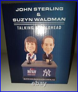 John Sterling Suzyn Waldman Yankees Talking Bobblehead BRAND NEW