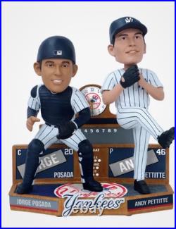 Jorge Posada & Andy Pettitte NY YANKEES Bobblemate Dual Bobblehead FOCO