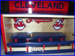 José Ramírez bobble head Cleveland Indians display case with Sliding doors