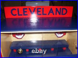 José Ramírez bobble head Cleveland Indians display case with Sliding doors