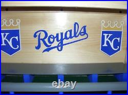 KC Royals Bobble heads display case 2015 World Series with Felt Green Floor
