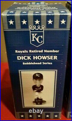 KC Royals HOF GEORGE BRETT, FRANK WHITE, DICK HOWSER, FRED PATEK BOBBLEHEADS