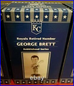 KC Royals HOF GEORGE BRETT, FRANK WHITE, DICK HOWSER, FRED PATEK BOBBLEHEADS