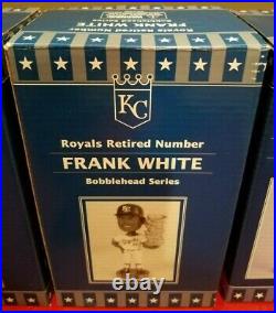 KC Royals HOF GEORGE BRETT, FRANK WHITE, DICK HOWSER, FRED PATEK BOBBLEHEADS