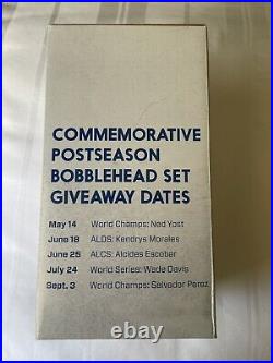 Kansas City Royals 2015 World Series Bobblehead Set of 6 Never Displayed