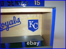 Kansas City Royals Bobble heads Showcase WS Felt Floor shipped dis-assembled