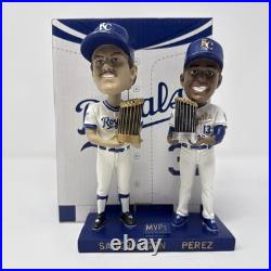 Kansas City Royals Bret Saberhagen & Salvador Perez Season Ticket Bobblehead STM