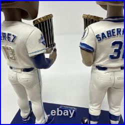 Kansas City Royals Bret Saberhagen & Salvador Perez Season Ticket Bobblehead STM