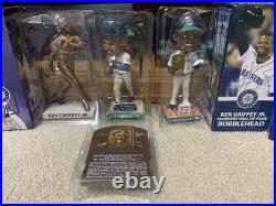 Ken Griffey Jr Bobble Head HOF Lot! Replica Statue, Mariners HOF, HOF Seattle