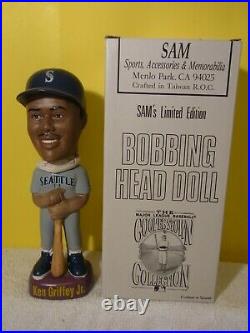 Ken Griffey Jr. MLB SAM Bobblehead MINT NIB RARE Gray Jersey