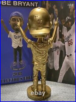 Kobe Bryant Los Angeles Dodgers 2018 World Series GOLD Bobblehead LA Lakers