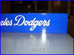 LA Dodgers Bobble Head Display Case with LA & Flying Ball Logos Handcrafted