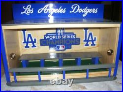 LA Dodgers Bobble Heads Display Case W. S. Logo with Sliding Doors Custom made
