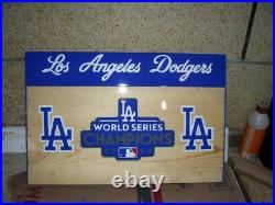 LA Dodgers Bobble Heads Display Case W. S. Logo with Sliding Doors Custom made