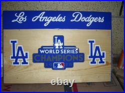 LA Dodgers Bobble Heads Display Case W. S. Logo with Sliding Doors Custom made