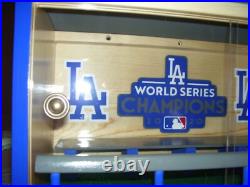 LA Dodgers Bobble Heads Display Case W. S. Logo with Sliding Doors Custom made