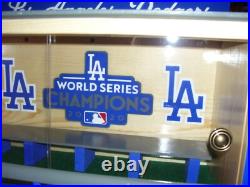 LA Dodgers Bobble Heads Display Case W. S. Logo with Sliding Doors Custom made