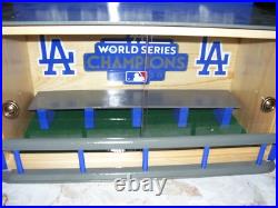 LA Dodgers Bobble Heads Display Case W. S. Logo with Sliding Doors Custom made