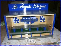 LA Dodgers Bobble Heads Display Case W. S. Logo with Sliding Doors Custom made