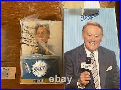 Los Angeles Dodgers 2012 Vin Scully Bobblehead SGA Behind Desk NEW IN BOX B