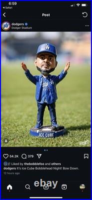Los Angeles Dodgers ICE CUBE BOBBLEHEAD 6/21/25 Giveaway