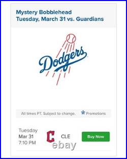 Los Angeles Dodgers Mysterious Bobblehead SGA 3/31/26 Preorder