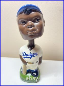 Los Angeles Dodgers Vintage 1960's Round Base Green Nodder Bobblehead