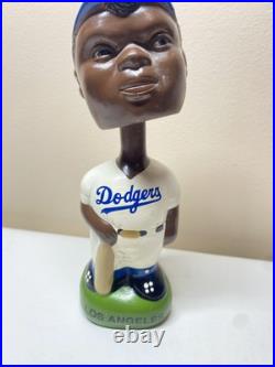 Los Angeles Dodgers Vintage 1960's Round Base Green Nodder Bobblehead