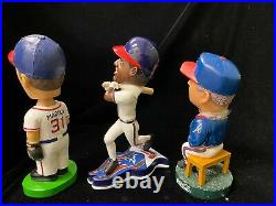 Lot (3) Maddux, Cox, Heyward Bobble Head Atlanta Braves Commemorative & Forever