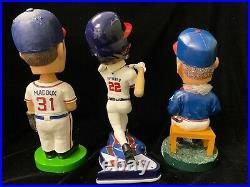 Lot (3) Maddux, Cox, Heyward Bobble Head Atlanta Braves Commemorative & Forever