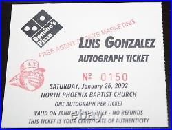 Lot of (4) 2001 Signed AZ Diamondbacks SGA Bobbleheads + Bonus Bobblehead