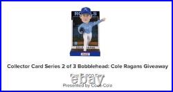 Lot of (7) COLE RAGANS Bobblehead SGA 2025 Card Series 7-8-25 NIB KC Royals